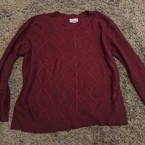 Wine red sweater